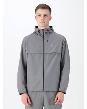 Luke 1977 Men's Brecon Performance Zip Through Jacket in Grey