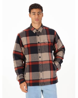 Luke 1977 Men's Bala 4000 Quilted Shacket in Red