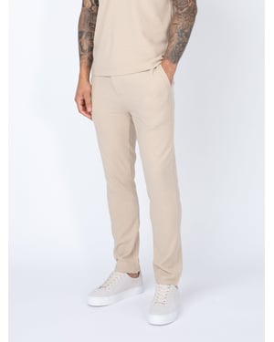 Luke 1977 Men's Mayon Textured Trousers in Brown
