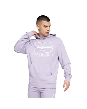 Crosshatch Heren Zieman Hoodie (Lichtpaars)