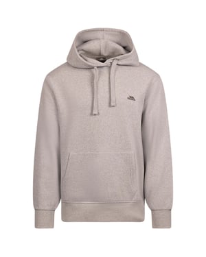 Trespass Mens Truman Logo Hoodie (Grey Marl)