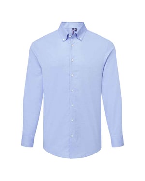 Premier Heren Supreme Oxford Formeel Overhemd Met Lange Mouwen (Oxford Blauw)