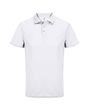 SOLS Unisex Adult Pitcher Recycled Polyester Polo Shirt (White)