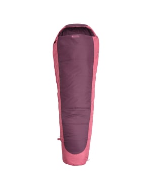 Mountain Warehouse Microlite 500 Mellansäsong Höger Dragkedja Sova Bag (Burgundy)
