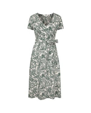 Mountain Warehouse Dames/Dames Santorini Floral Wrap Midi Dress (Kaki Groen)