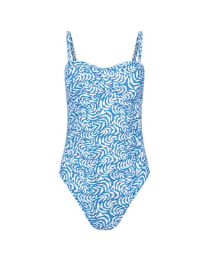 Mountain Warehouse Dames/Dames Resort Bedrukt Zwempak met Buikcontrole (Blauw)