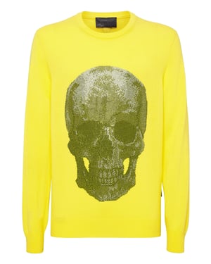 Pullover Rund Hals Ikonisk Plein
