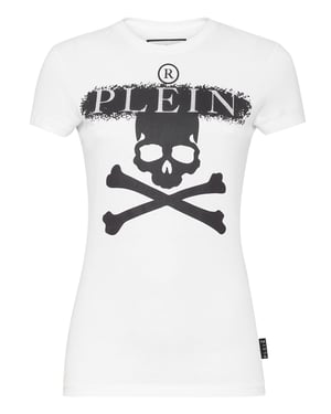 T-shirt med rund halsringning