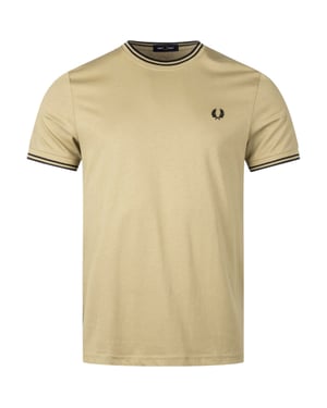 Fred Perry Twin Tipped T-Shirt Warm Stone