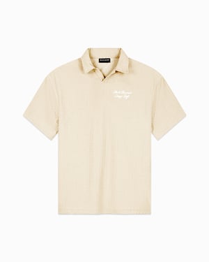Black Bananas Terry Lounge Polo, Zand