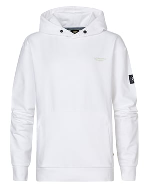Petrol Industries - Jongens Backprint Hoodie Bayview - Wit
