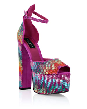 Sandalen Hoge Hakken Rainbow Waves