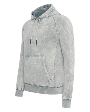 Gewassen hoodie met een used look