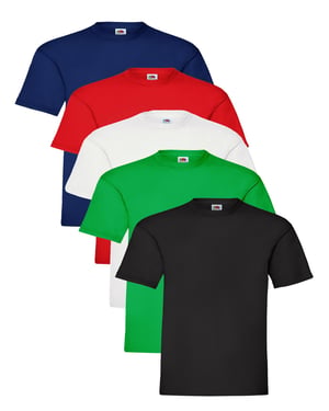 Fruit of The Loom Kids Tshirts 5 Pack