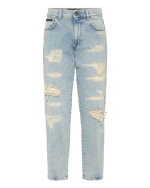Mom Fit Vintage Denimbyxor