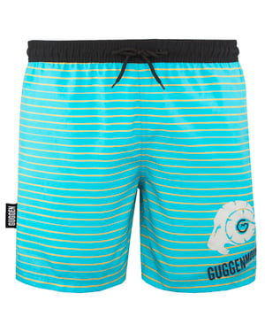 Zwemshort voor Heren met Patroonstrepen Geel