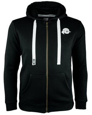 Heren Wandelhoodie H06 met Rits Zwart