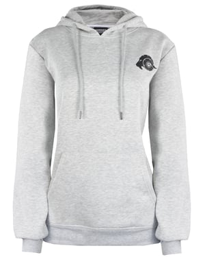 Dames Hoodie Fleece Hoodie Lange Mouw Grijs