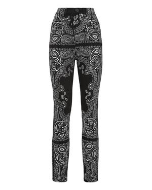 Superhög midja Jeggings i paisleymönster