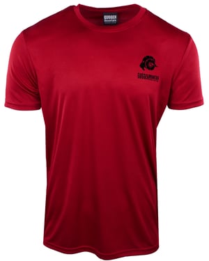 Heren Fitness Functioneel T-shirt Sport Outdoor Rood