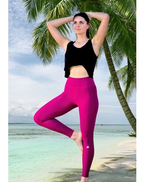 Naadloze Leggings voor Dames Paars
