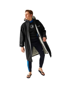 Regatta Unisex vuxen vattentät fleecefodrad skötrock (Svart)