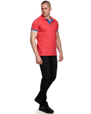 Contrast Polo Piqué Shirt Normale Pasvorm
