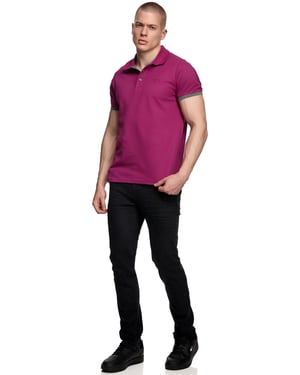 Contrast Polo Piqué Shirt Normale Pasvorm