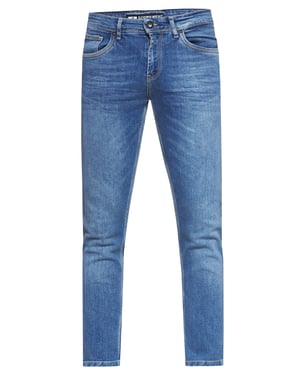 Jeansbroek "MELVIN" slim fit katoen stretch