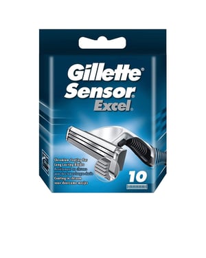 Gillette Sensor Excel Cargador 10 recambios
