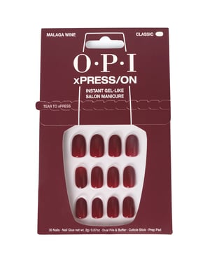 Opi Xpress/on konstgjorda naglar ikoniska nyanser #malaga vin