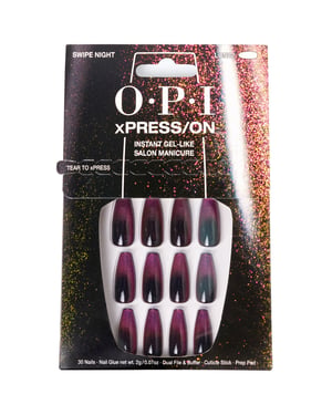 Opi Xpress/on konstnaglar Nail Art #swipe Night