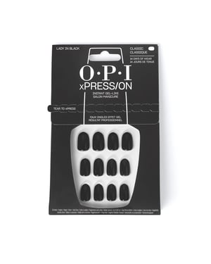 Opi Xpress/on Konstgjorda Naglar Ikoniska Nyanser #dam I Svart