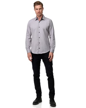 Zakelijk overhemd Slim Fit Premium Katoen-Stretch