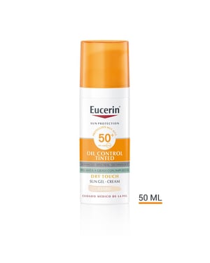 Solskyddsolja Kontroll av olja Torr känsla Gelkräm Färg Spf50+ #ljus 50 ml