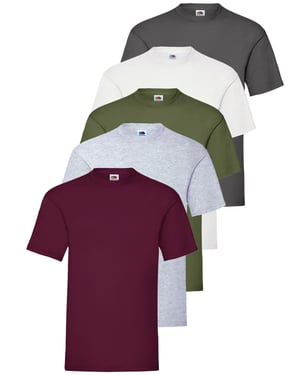 Fruit of the Loom Mens T-Shirt 5 Pack