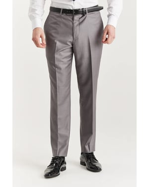 Men’s Grey Tailored Trouser Smart Formal