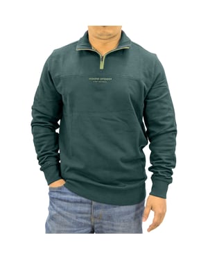Weekend Offender Mens Sweatshirt Quarter Zip Pullover Long Sleeve Top