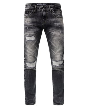 Jeansbroek "YAMATO" slim fit streetwear katoen stretch