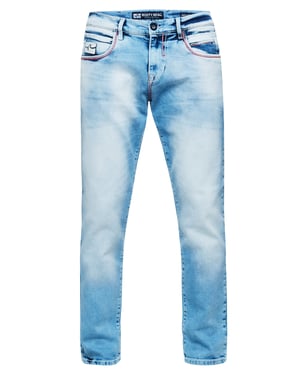 Jeansbroek "TOYAMA" Regular Fit met contrastnaad