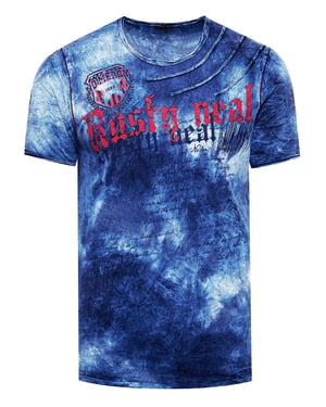 T-shirt in kleur met logo-print in de stijl van Tie Dye Batik