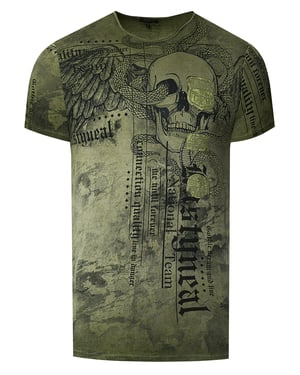 Biker T-shirt met all-over print