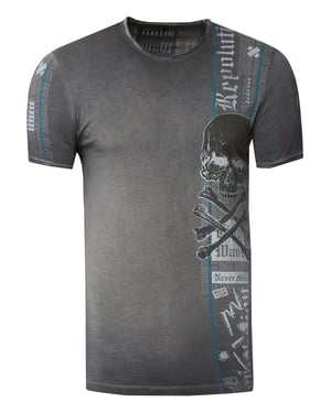 T-shirt met voor- en achterkant bedrukt