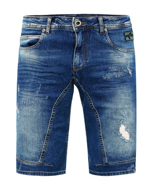 Slim Fit Jeans Shorts "YAMETO" Blauw Gebruikt