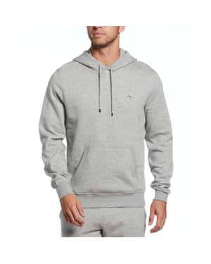 Original Penguin Heren Sticker Pete Pull Over Hoodie (Grijs)