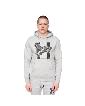 Henleys Heren Curveball Hoodie (Grijze Mergel)