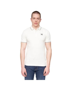 Henleys Heren Moorehen Poloshirt (Wit)
