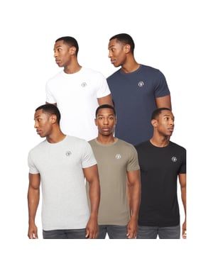 Henleys Mens Calyer T-Shirt (Pack of 5) (Multicoloured)