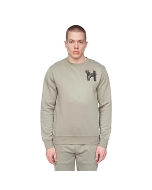 Henleys Heren Moorehen Sweatshirt met ronde hals (Stofblauw)