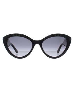 Kate Spade Cat Eye Womens Black Dark Gray Gradient Juni/G/S Pearl